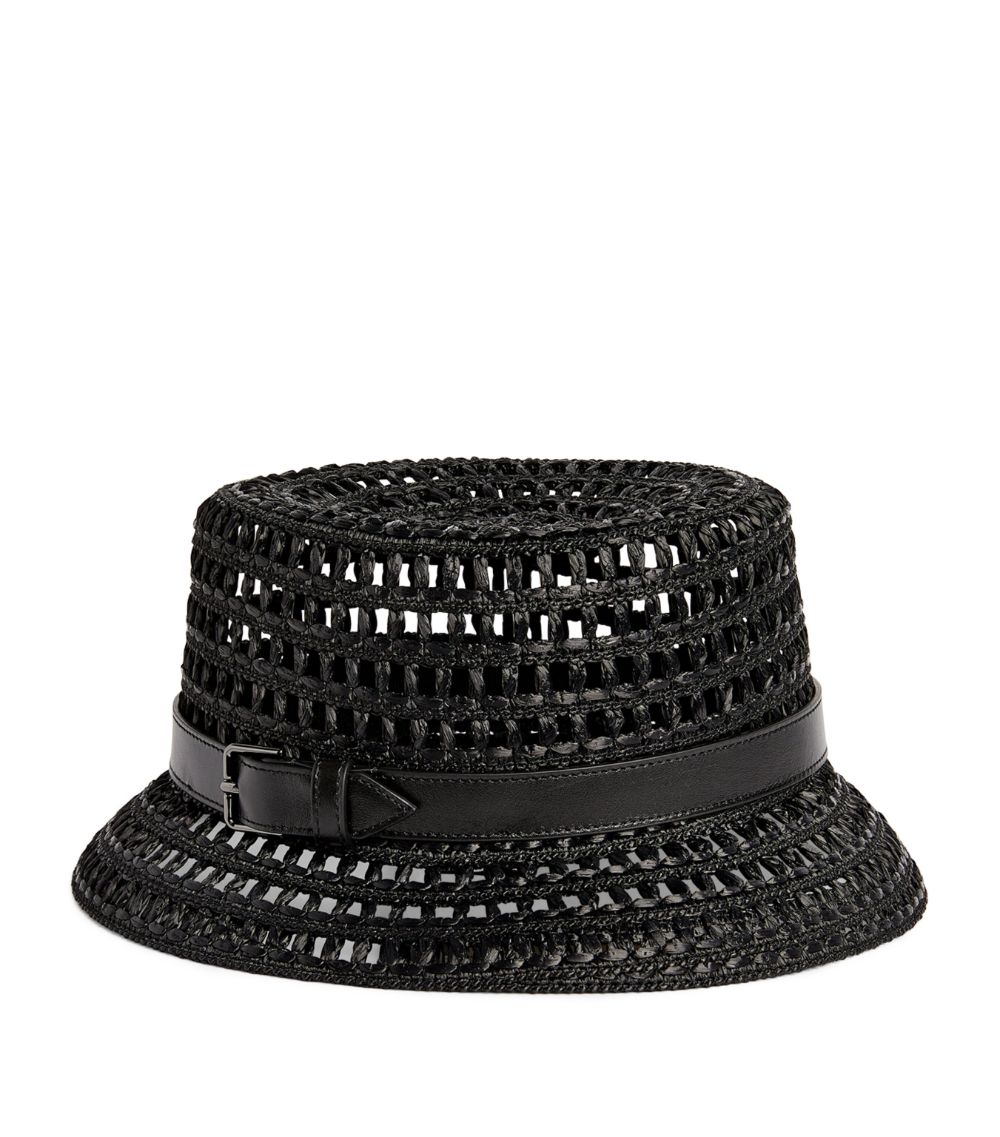 Max Mara Max Mara Woven Logo Bucket Hat