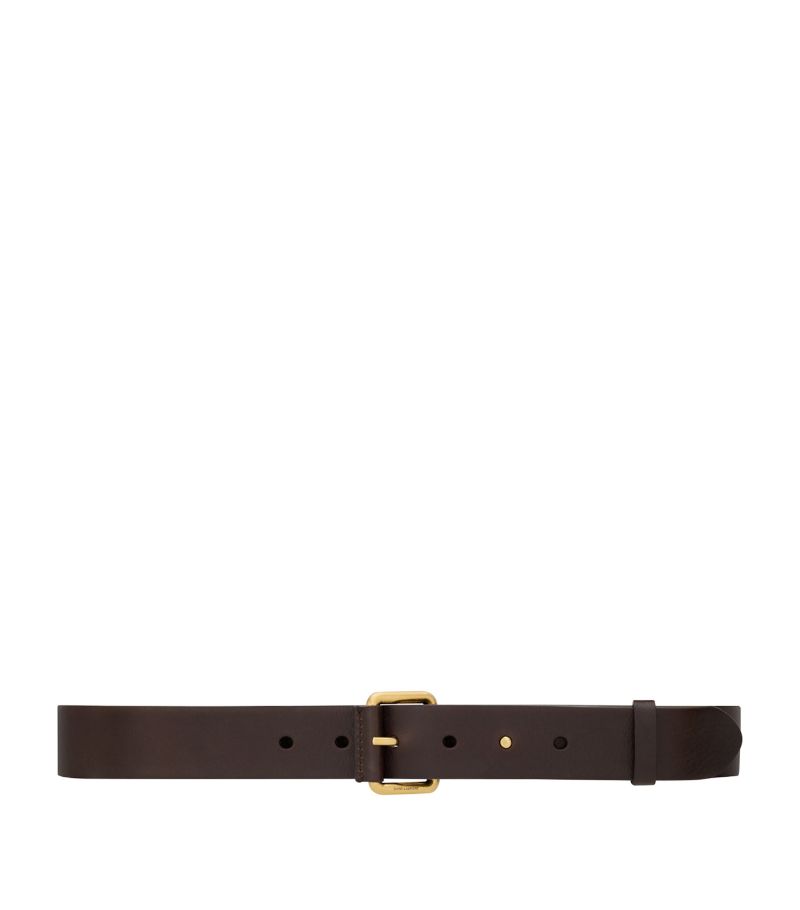 Saint Laurent Saint Laurent Calfskin Motorcycle Belt