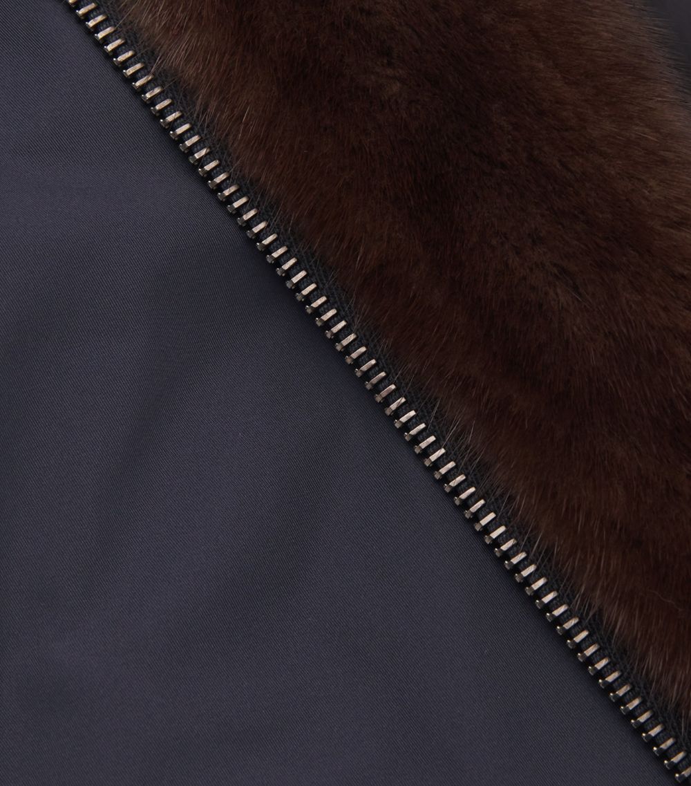 Yves Salomon Yves Salomon Long-Haired Mink-Lined Technical Jacket