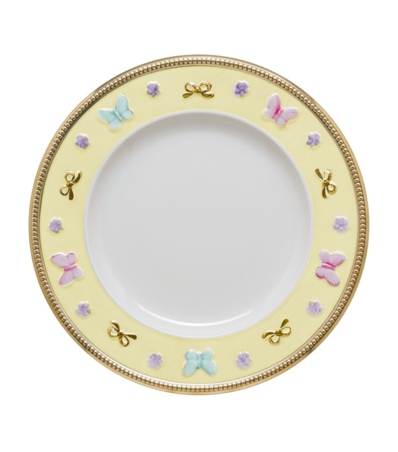 Villari Villari Porcelain Butterfly Dessert Plate (21Cm)