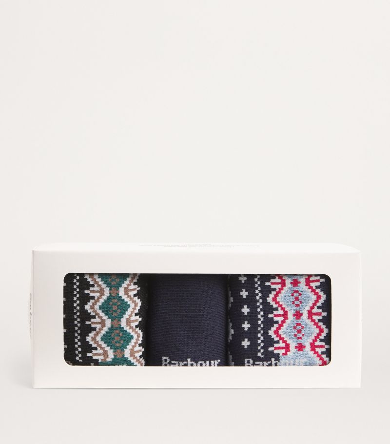 Barbour Barbour Fair Isle Socks Gift Box (Set Of 3)