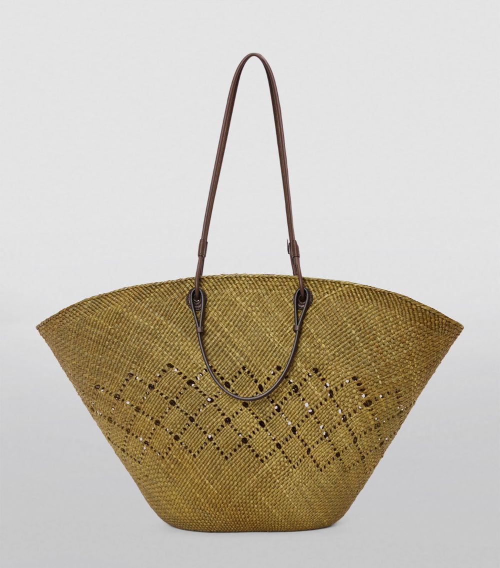 Loewe Loewe X Paula'S Ibiza Large Woven Anagram Basket Bag