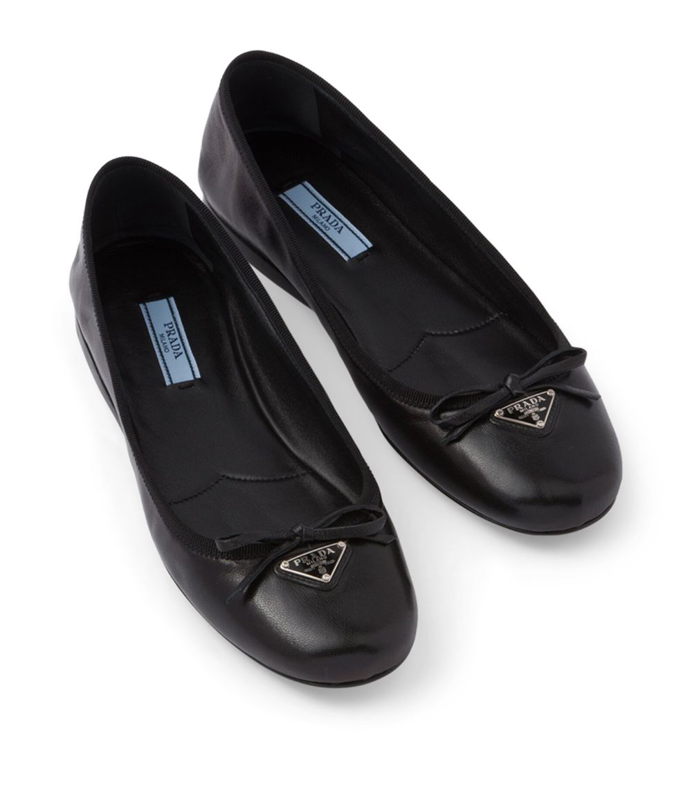 Prada Prada Leather Ballet Flats