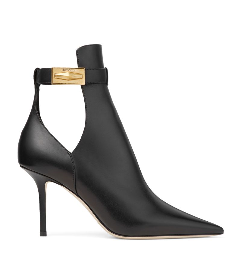 Jimmy Choo Jimmy Choo Nell 85 Leather Ankle Boots