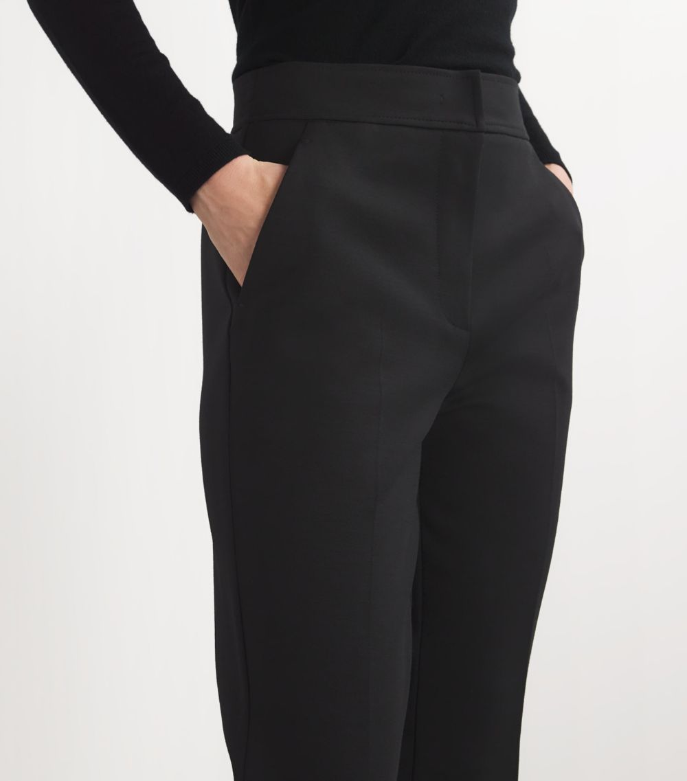 Max Mara Max Mara Wool-Blend Jersey Flared Trousers