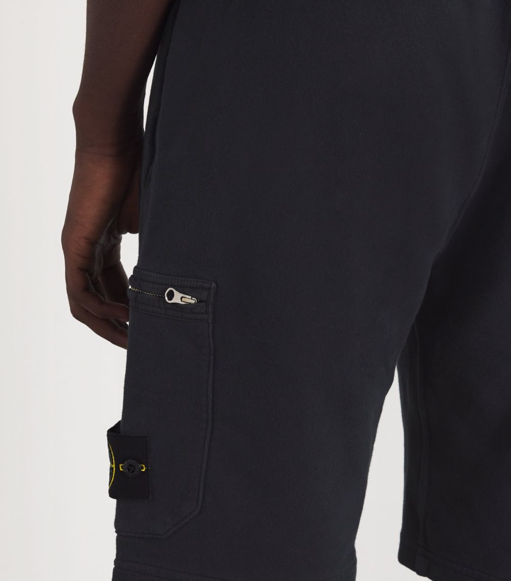 Stone Island Stone Island Fleece Compass Logo Sweatshorts