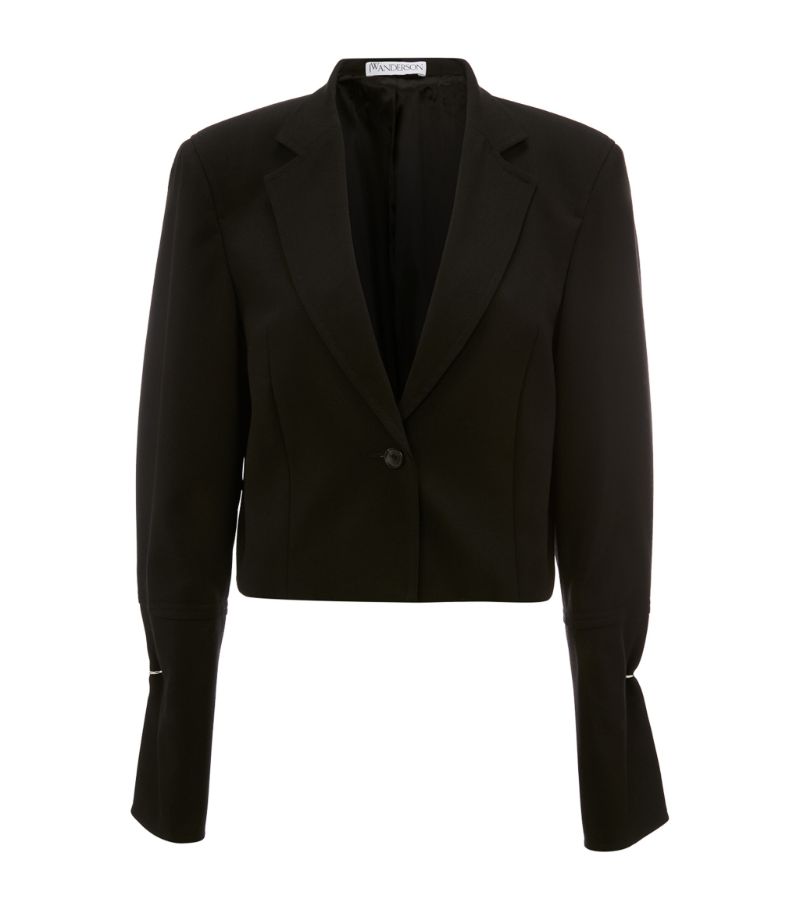 Jw Anderson Jw Anderson Wool Cropped Blazer