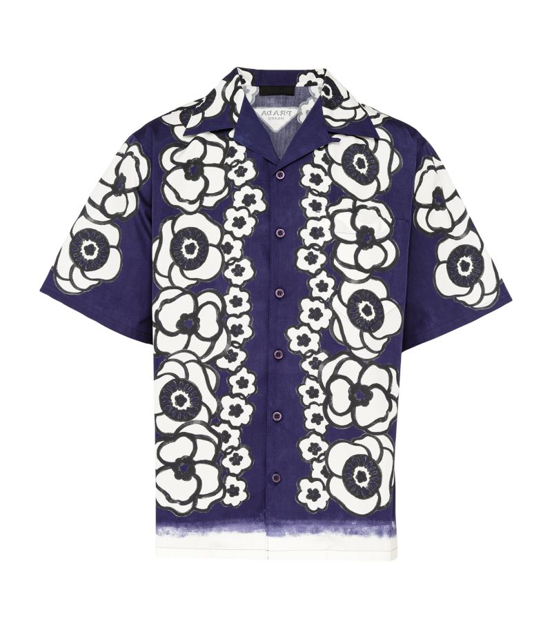 Prada Prada Poppy Print Bowling Shirt