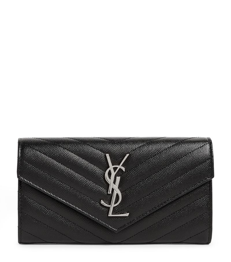 Saint Laurent Saint Laurent Monogram Saint Laurent Matelassé Large Flap Wallet