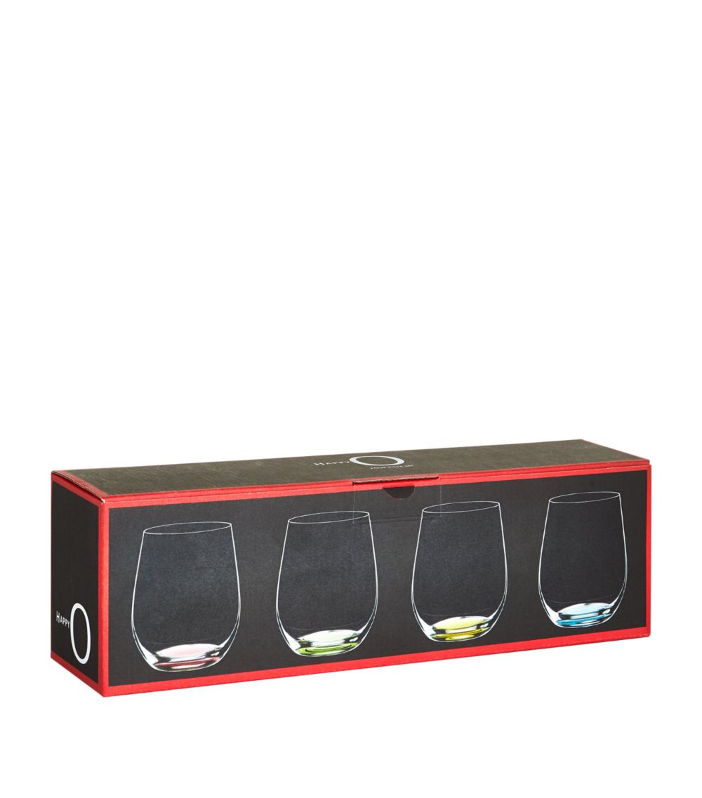Riedel Riedel Set Of 4 Happy O Coloured Wine Tumblers