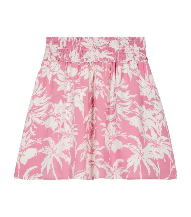 The Kooples The Kooples Floral Print Smocked Mini Skirt