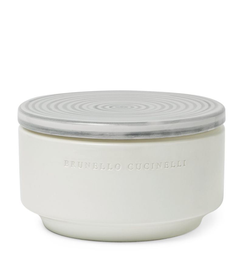 Brunello Cucinelli Brunello Cucinelli Ceramic Container With Lid (12Cm X 20Cm)