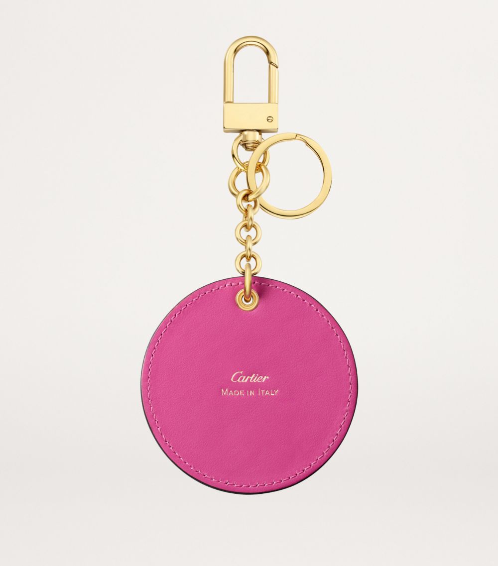 Cartier Cartier Leather Characters Medallion Keyring
