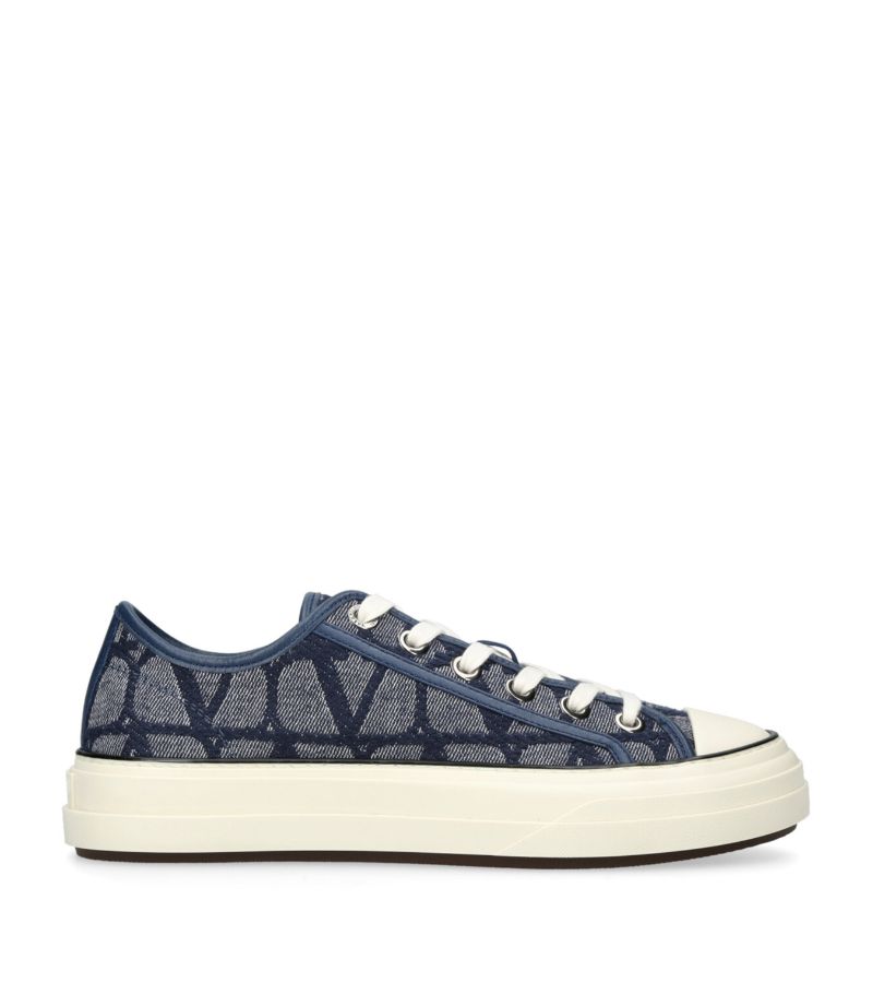 VALENTINO GARAVANI Valentino Garavani Denim Toile Iconograph Sneakers