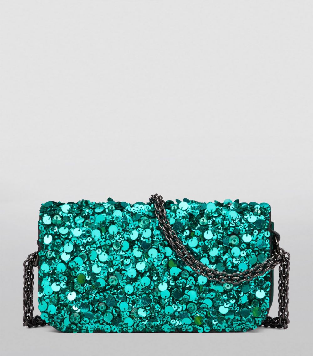 VALENTINO GARAVANI Valentino Garavani Embellished Locó Top-Handle Bag