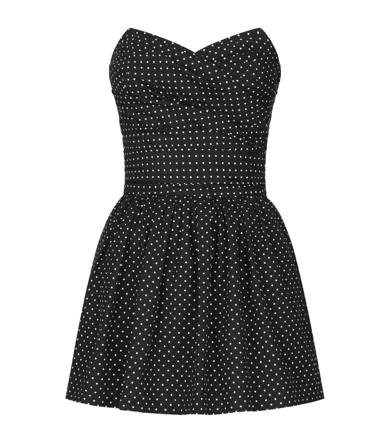 Dolce & Gabbana Dolce & Gabbana Strapless Polka-Dot Mini Dress