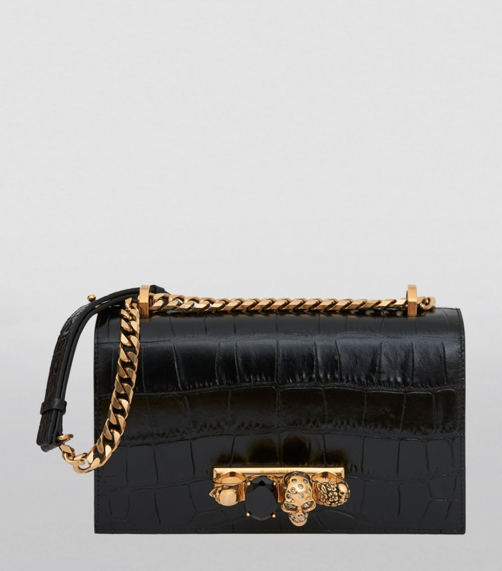 Alexander McQueen Alexander Mcqueen Leather Jewelled Satchel Bag