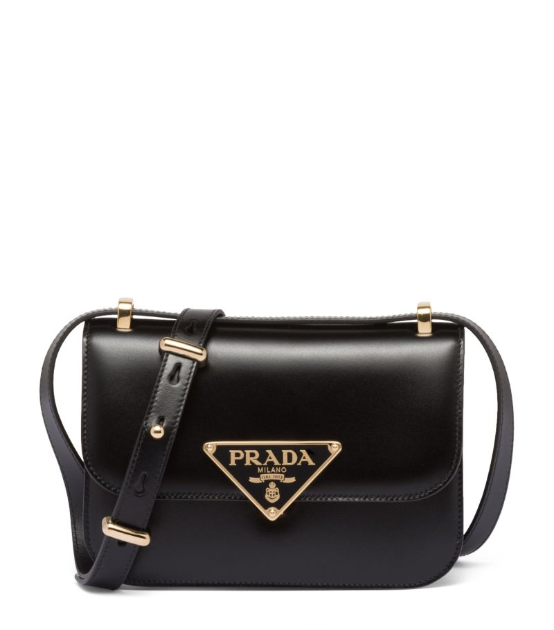 Prada Prada Leather Emblème Cross-Body Bag