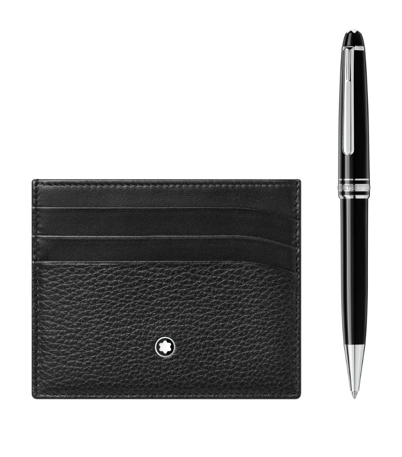 Montblanc Montblanc Meisterstück Platinum-Coated Classique Ballpoint Pen and Meisterstück Card Holder Set