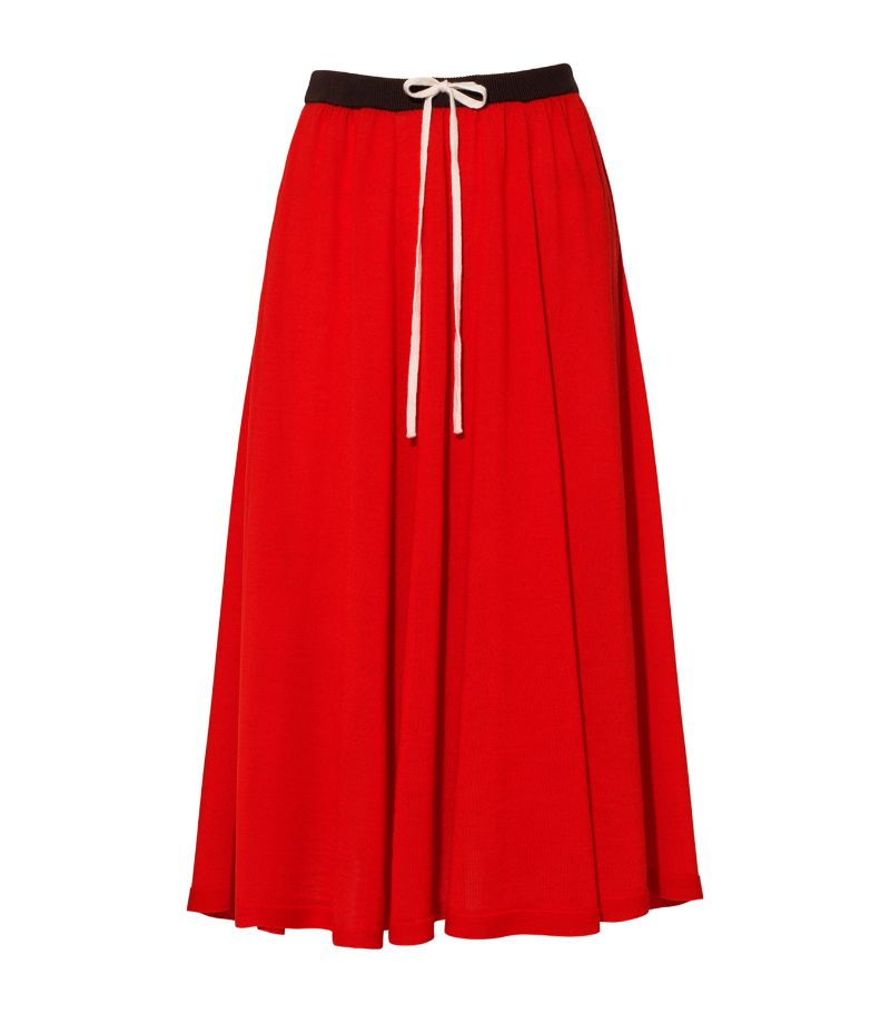 Cashmere In Love Cashmere In Love Wool Bloom Circle Midi Skirt