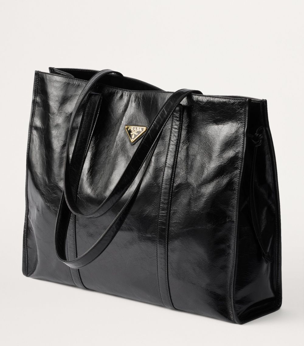 Prada Prada Large Leather Tote Bag