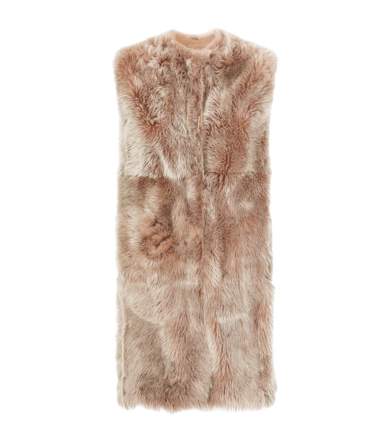 Dolce & Gabbana Dolce & Gabbana Lambskin Shearling Gilet