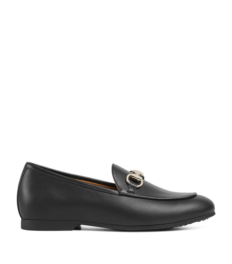 Gucci Gucci Kids Leather Horsebit Loafers