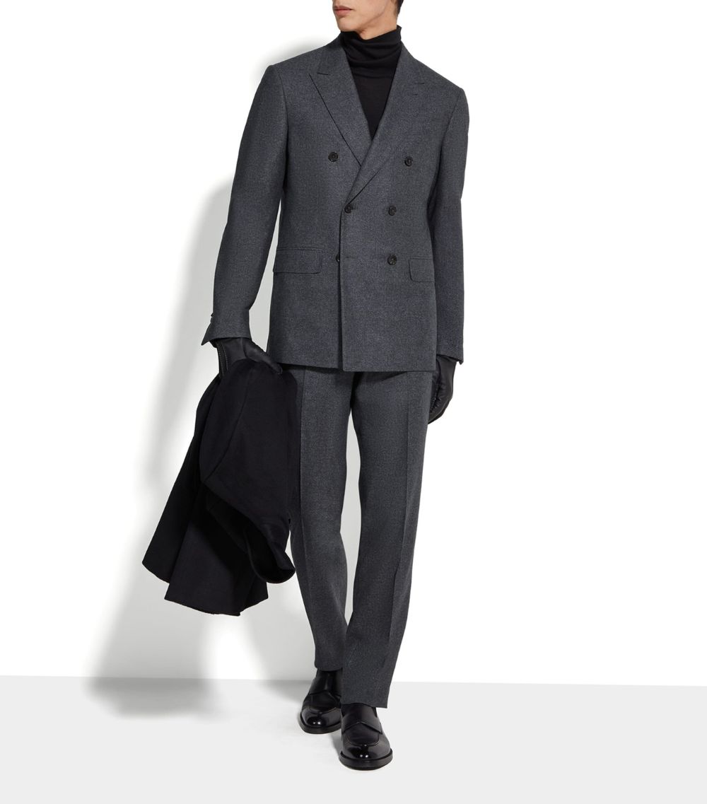 zegna Zegna Wool-Silk-Cashmere 2-Piece Suit