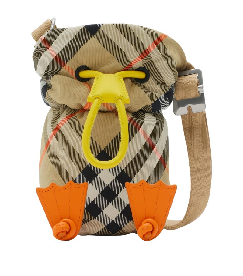 Burberry Burberry Kids Check Duck Bottle Holder Bag