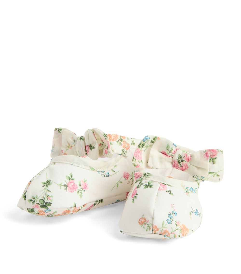 Patachou Patachou Cotton Floral Shoes (9-18 Months)