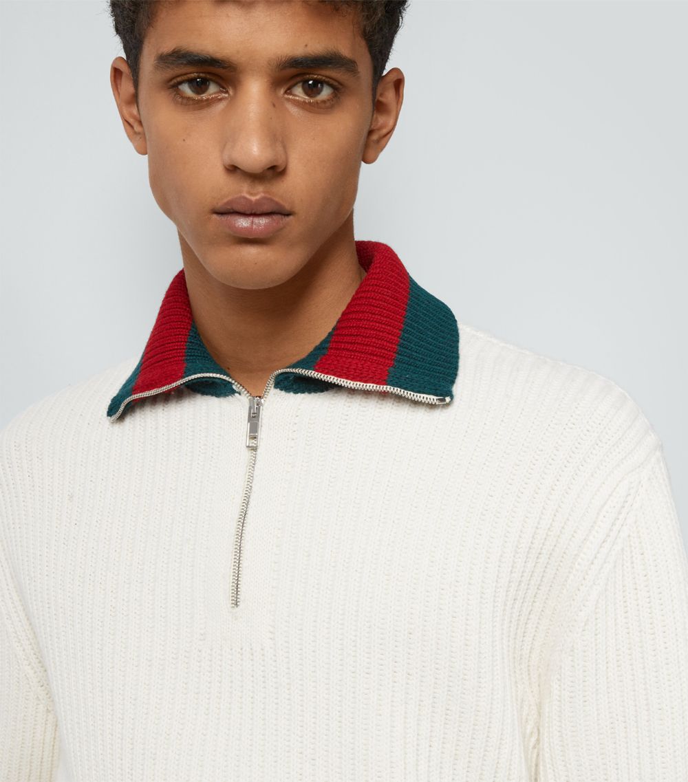 Gucci Gucci Wool Web-Detail Sweater