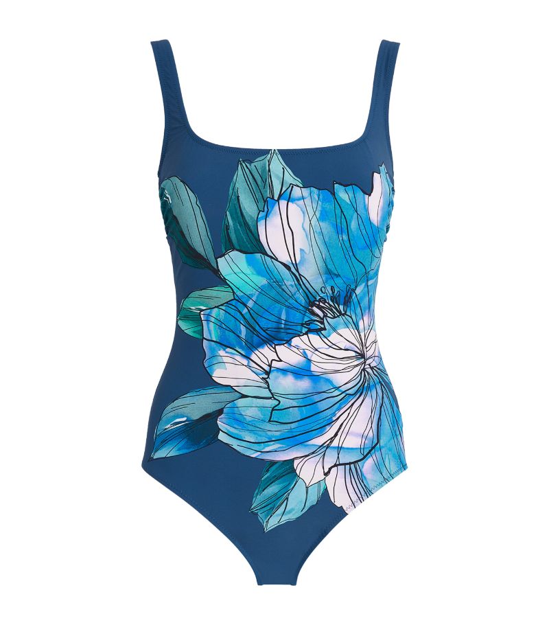 Gottex Gottex Floral Square-Neck Swimsuit