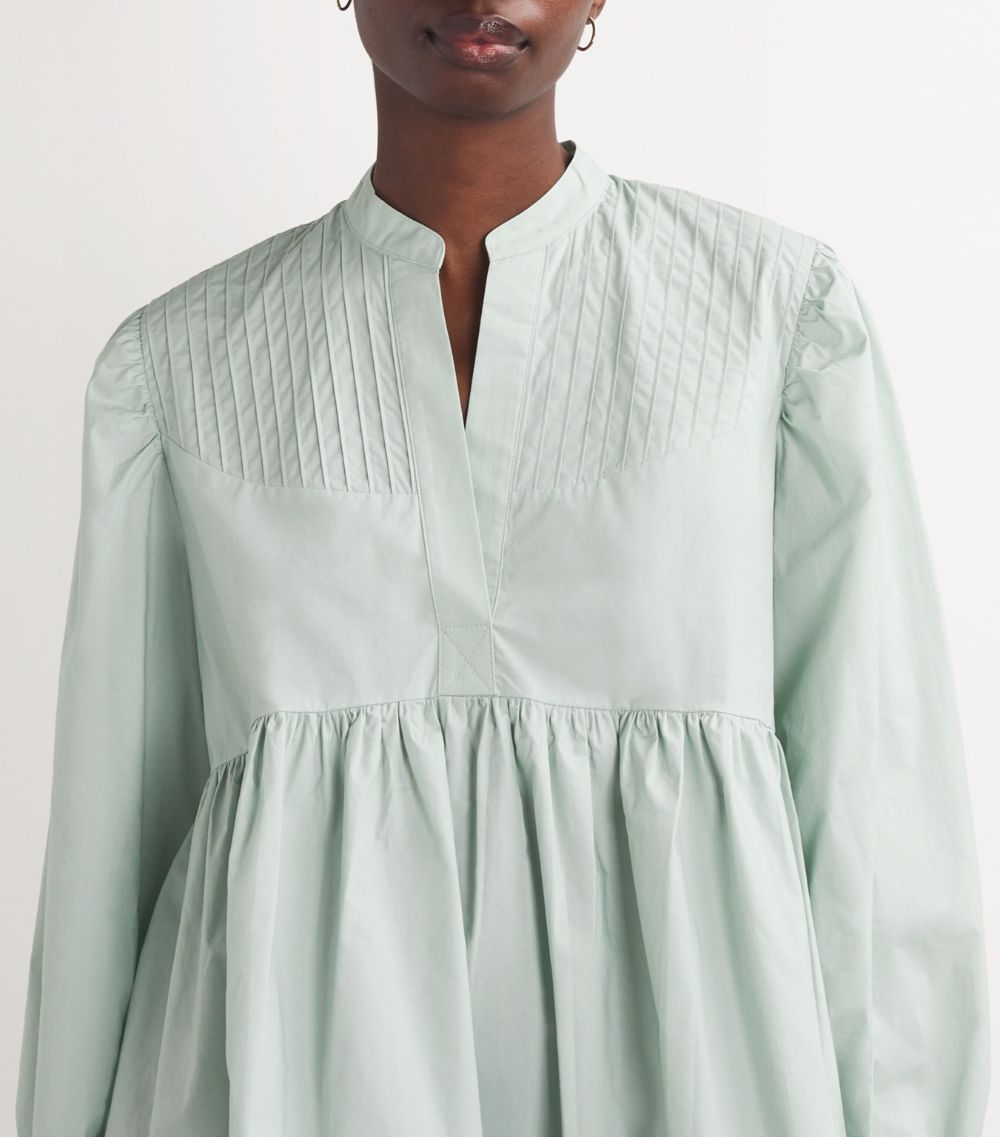  Claudie Pierlot Pleated Shirt Mini Dress