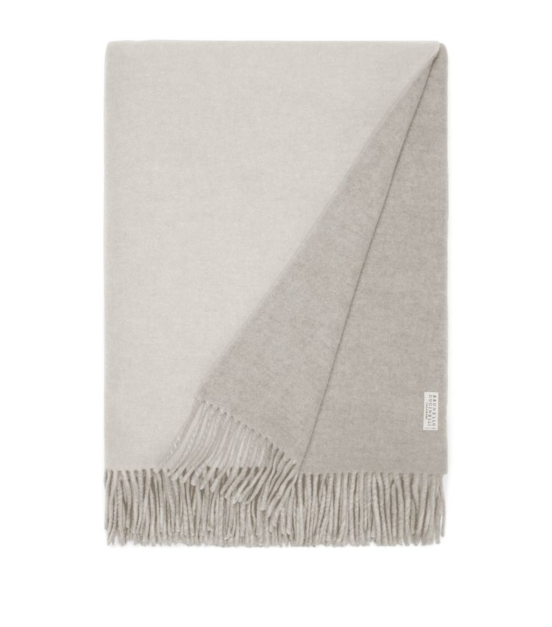 Brunello Cucinelli Brunello Cucinelli Cashmere Fringed Throw (150Cm X 200Cm)