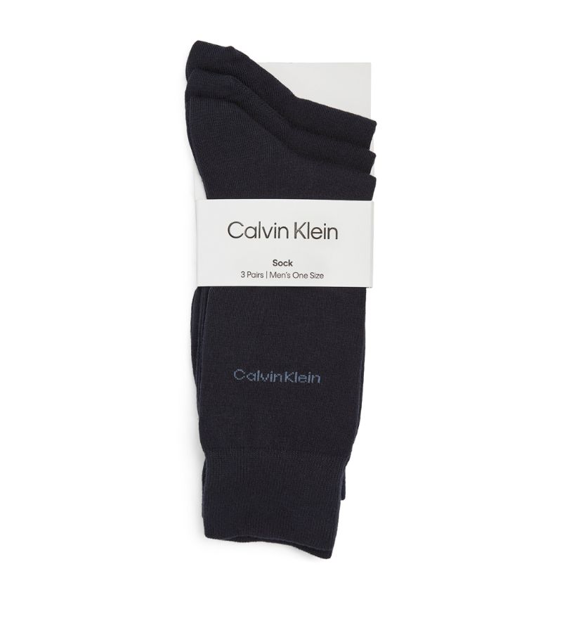 Calvin Klein Calvin Klein Cotton-Blend Socks (Pack Of 3)