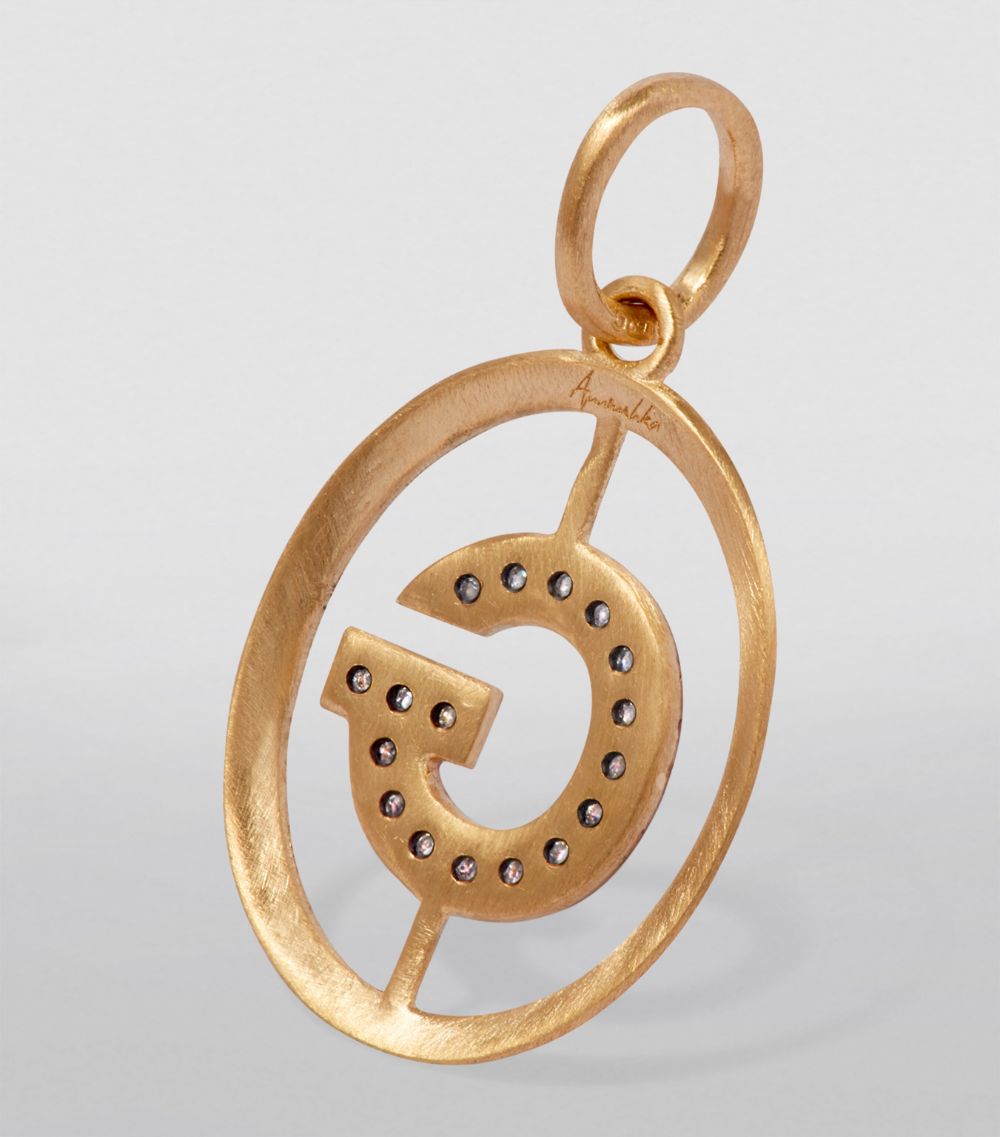 Annoushka Annoushka Yellow Gold And Diamond Initial G Pendant