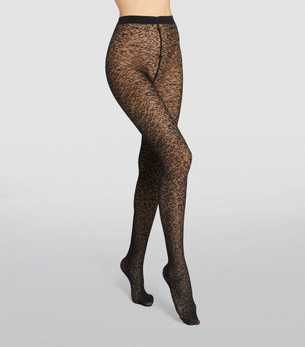 Wolford Wolford Floral Jacquard Tights