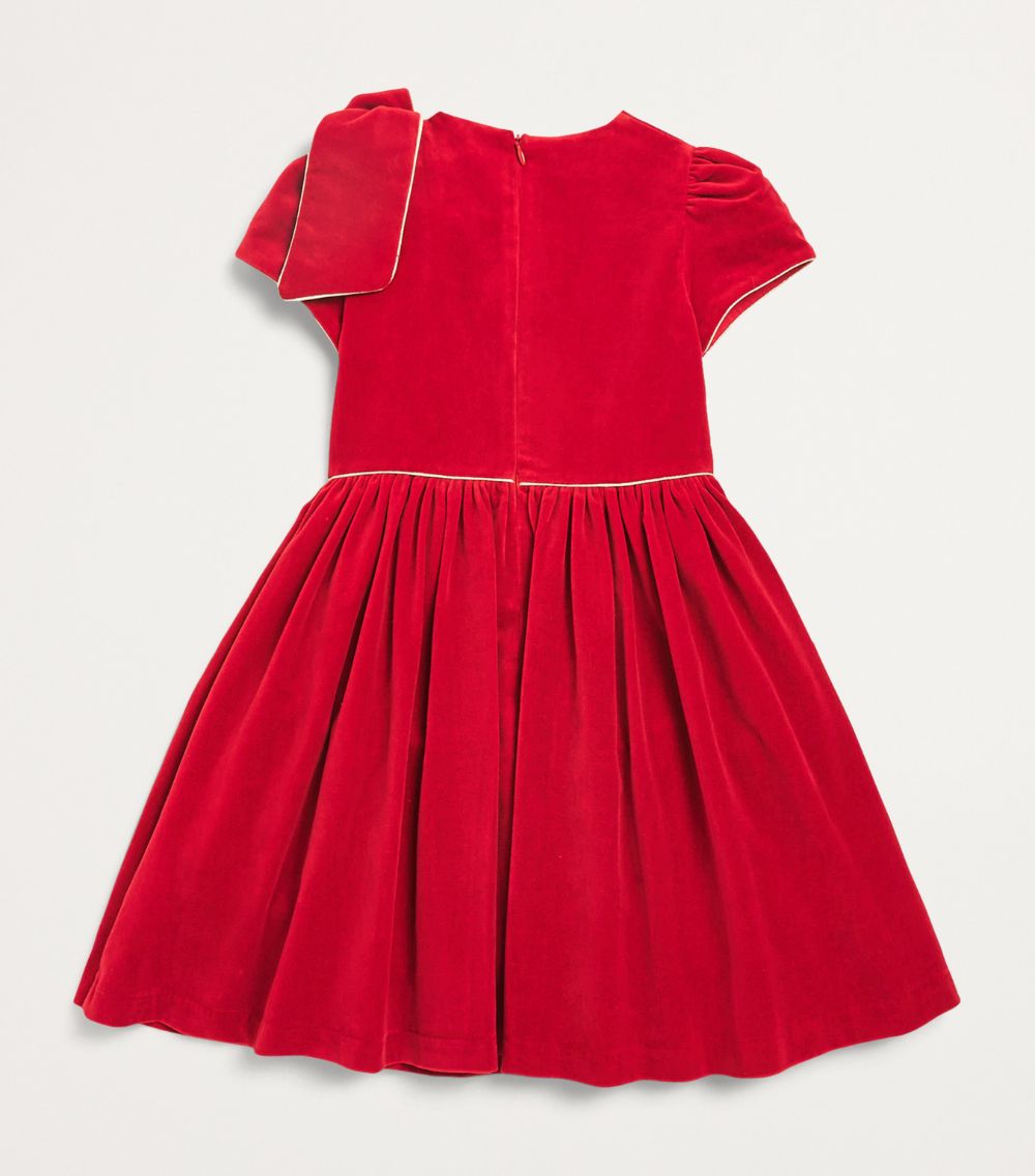 Patachou Patachou Velvet Bow-Detail Dress (3-12 Years)