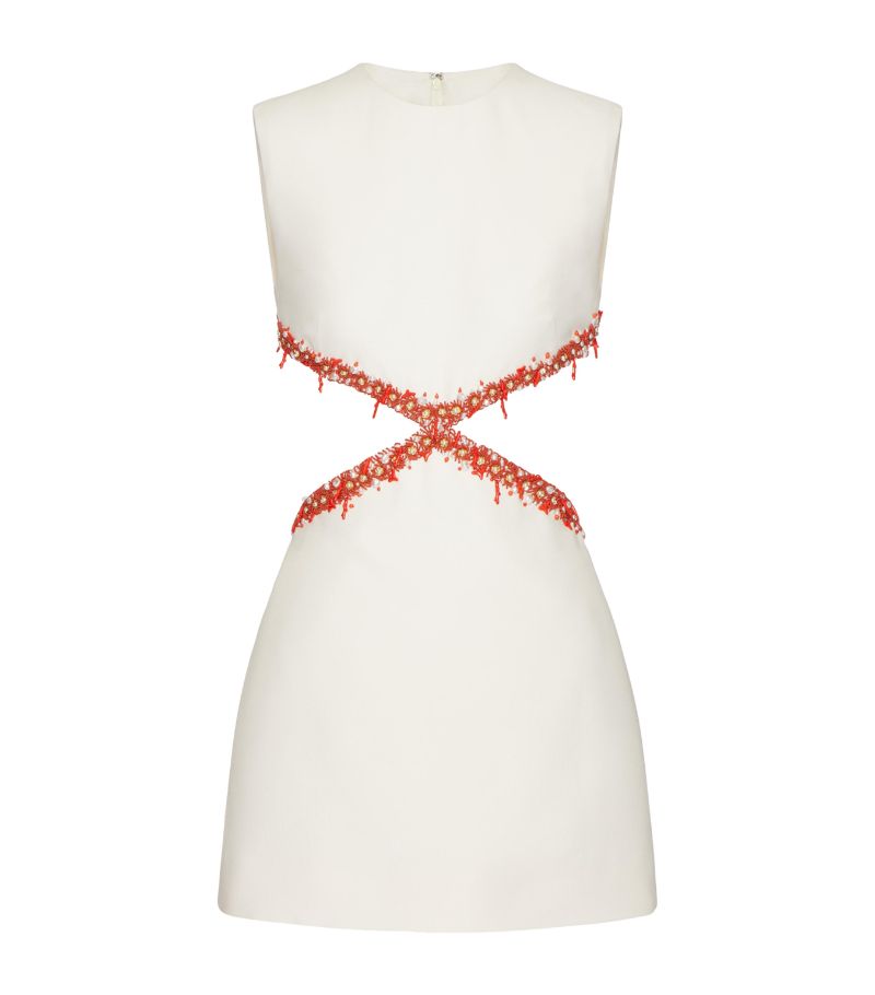 VALENTINO GARAVANI Valentino Garavani Beaded Cut-Out Mini Dress