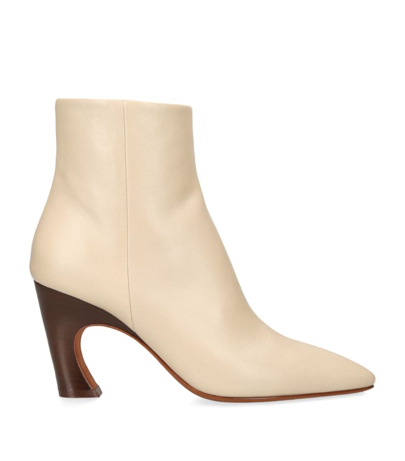 Chloé Chloé Leather Oli Ankle Boots 80