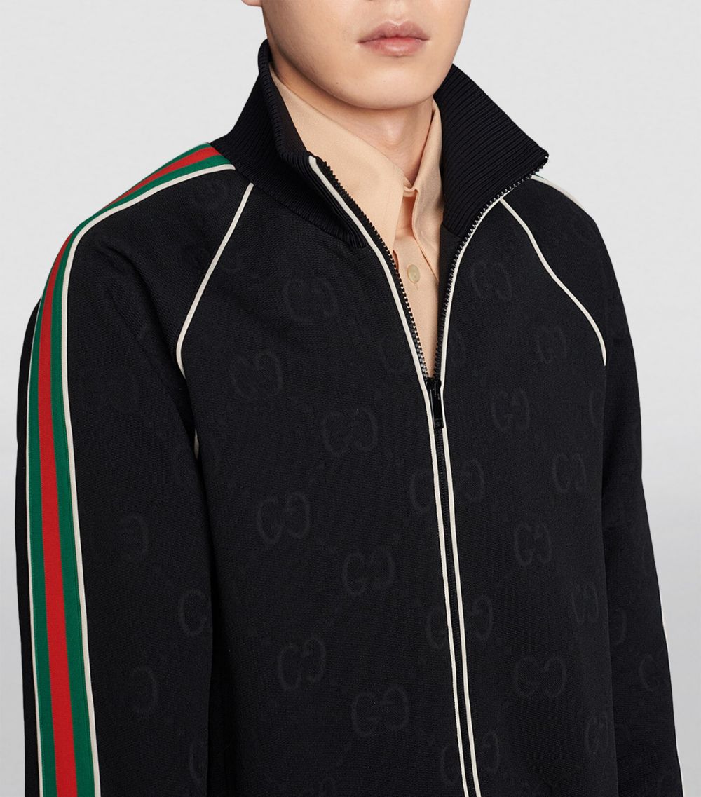 Gucci Gucci Web Stripe Zip-Up Jacket