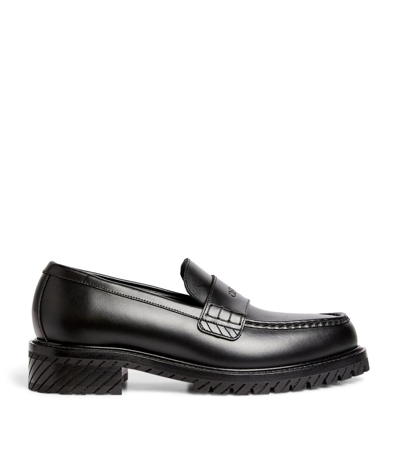 OFF-WHITE Off-White Leather Military Loafers