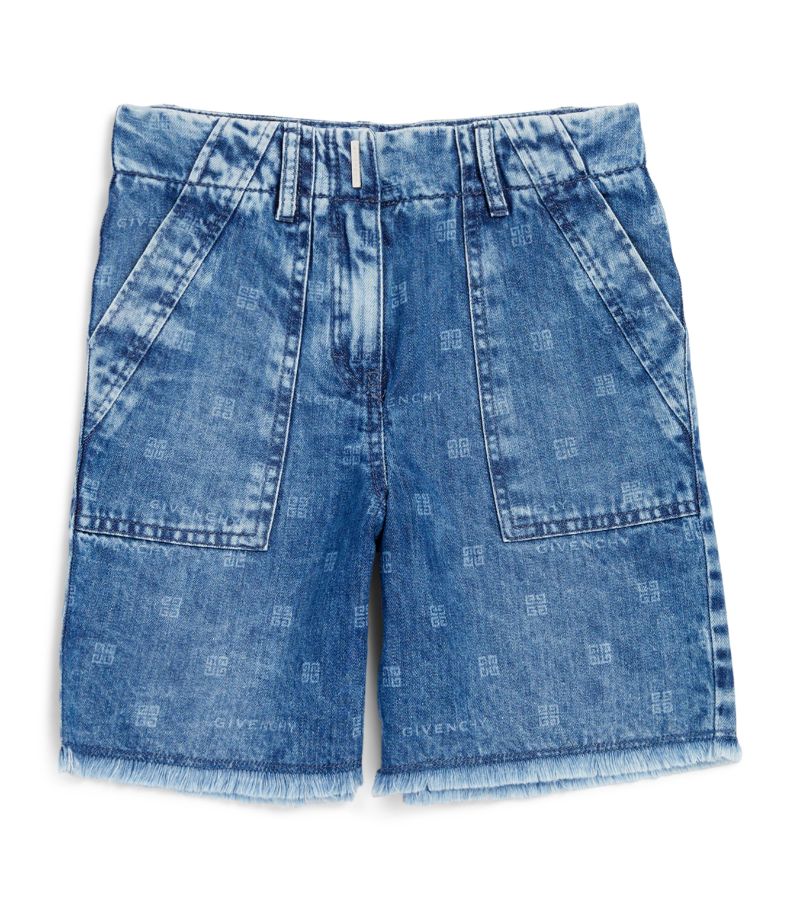 Givenchy Givenchy Kids 4G Denim Shorts (4-12+ Years)