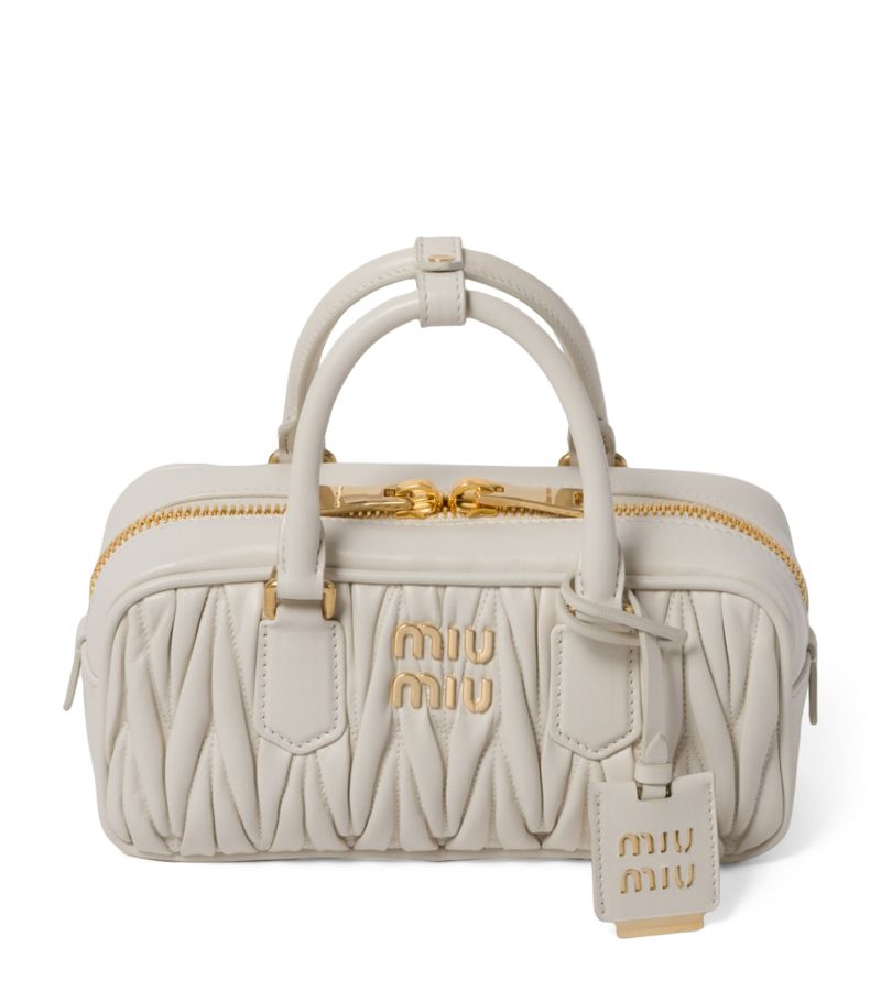 Miu Miu Miu Miu Small Matelassé Leather Arcadie Top-Handle Bag