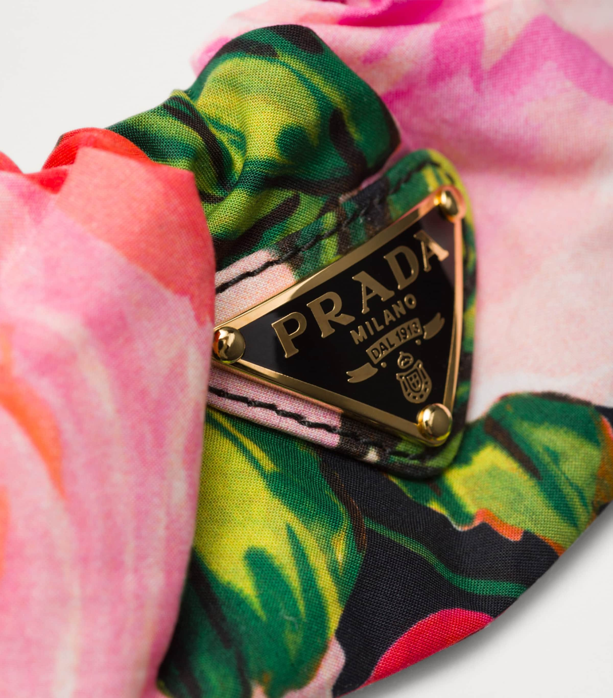 Prada Prada Floral Print Scrunchie