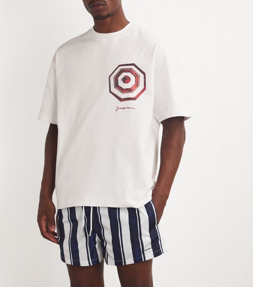 Jacquemus Jacquemus Cotton Parasol Print T-Shirt