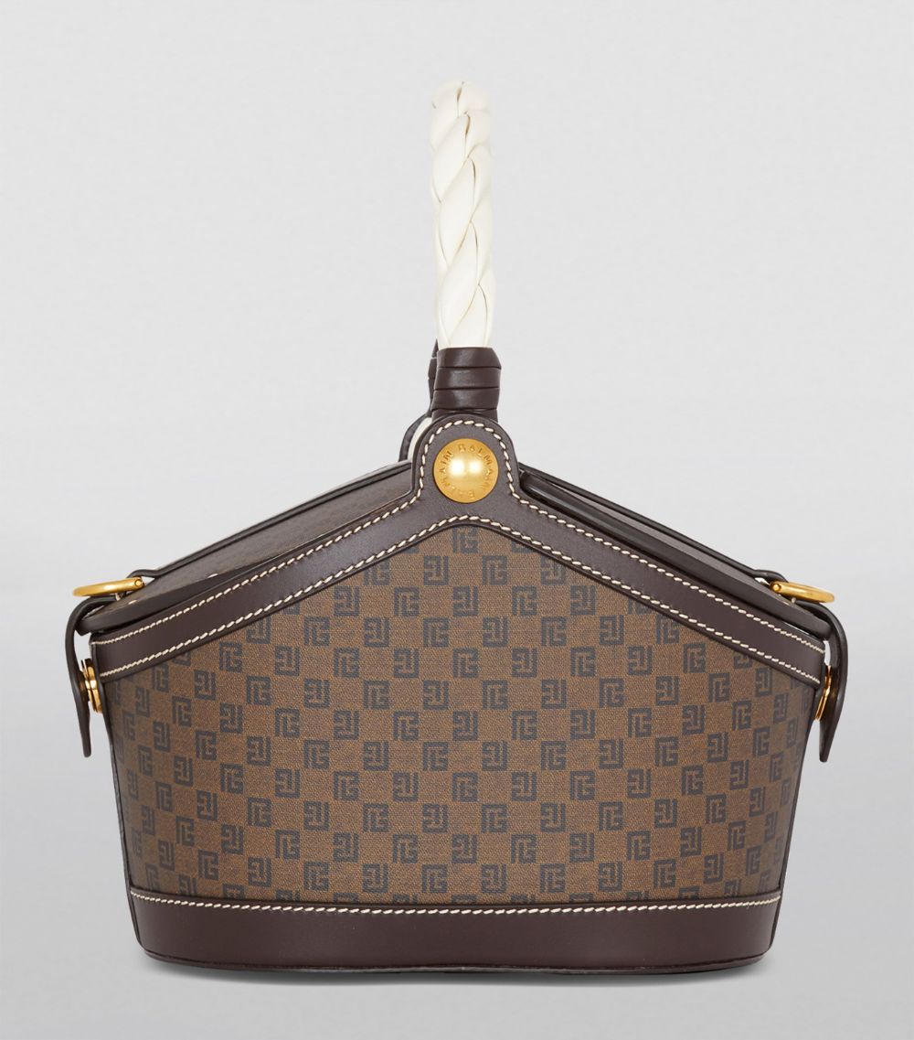 Balmain Balmain Monogrammed Basket Bag