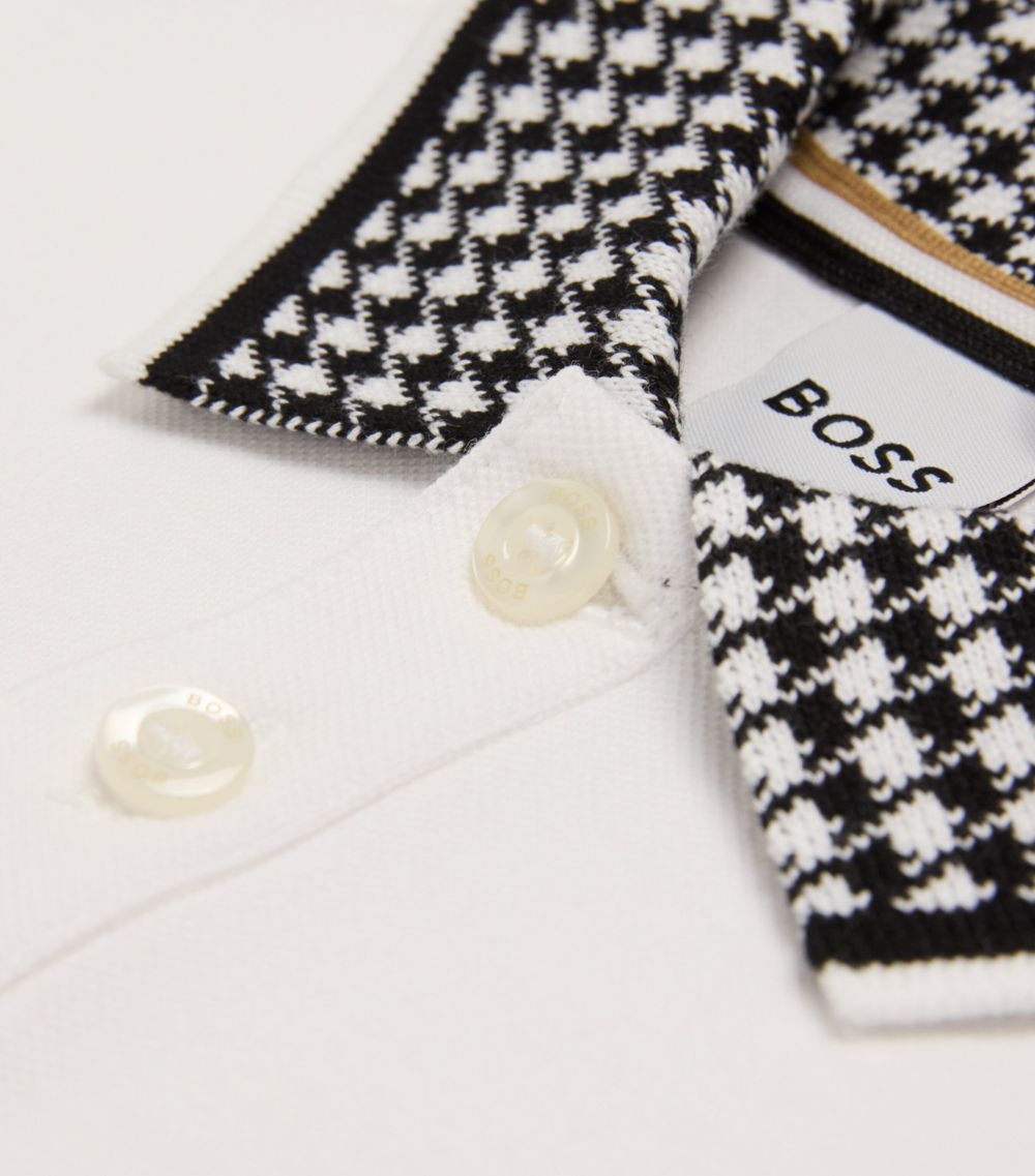 Boss Kidswear Boss Kidswear Cotton Houndstooth Polo Shirt (4-16 Years)