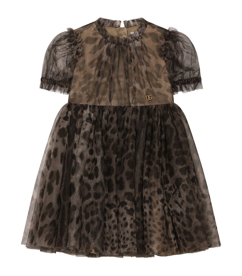 Dolce & Gabbana Dolce & Gabbana Kids Tulle Leopard Print Dress (2-6 Years)