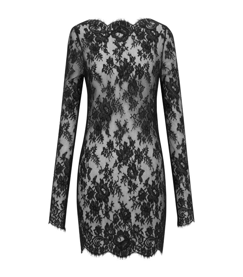 Saint Laurent Saint Laurent Lace Mini Dress